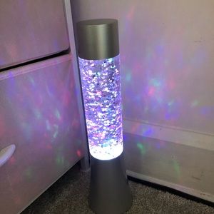 LED Color Changing Glitter Lamp